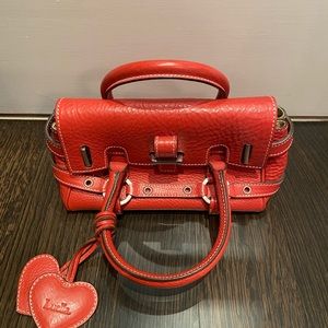 Luella mini tote bag, red leather